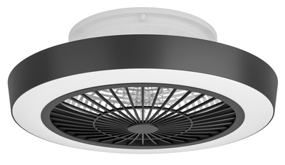 Вентилятор с подсветкой EGLO SAZAN белый, черный (35096)