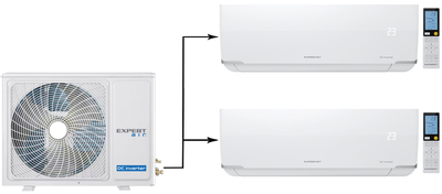 Мульти сплит система EXPERTAIR Multi proff ZACM-IE/2/14NPZ/ZAC-MIE/PR09NPZ*2