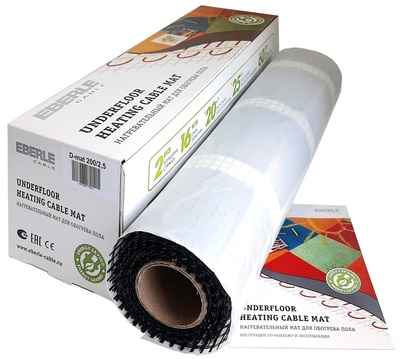 Нагревательный мат Eberle cable D-mat 200/1.5 - 300