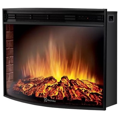 Электрокамин с широким очагом 2D Electrolux EFP/P-2720RLS с порталом Firelight Antico 25 серый фото #6
