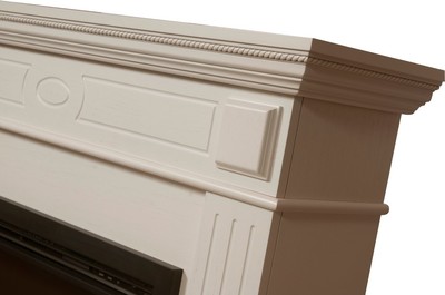 Электрокамин с широким очагом 2D Electrolux EFP/P-3020LS с порталом Firelight Bianco 30 беленый дуб фото #2