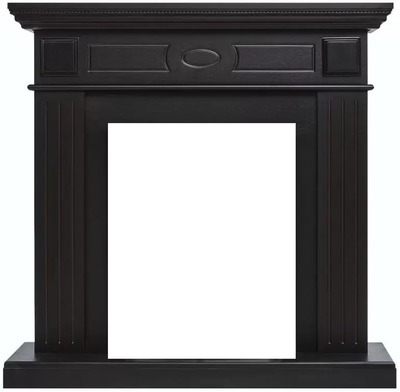 Классический портал для камина Firelight Bianco Classic черная эмаль