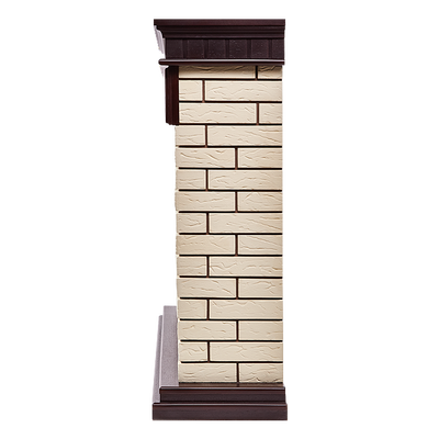 Электрокамин с широким очагом 2D Electrolux EFP/P-2520LS с порталом Firelight Bricks 25 камень бежевый, темный дуб фото #3