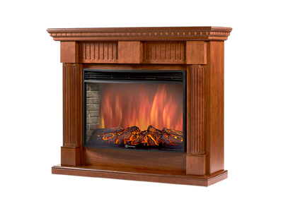 Электрокамин с широким очагом 2D Electrolux EFP/P-2720RLS с порталом Firelight Colonnа 25 дуб