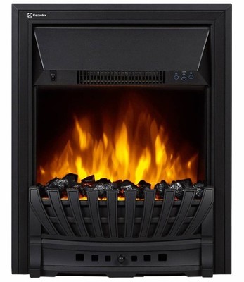 Электрокамин с классическим очагом 2D Electrolux EFP/P-1020LS с порталом Firelight Bricks Wood Classic камень коричневый, шпон темный дуб фото #3
