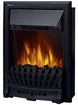 Электрокамин с классическим очагом 2D Electrolux EFP/P-1020LS с порталом Firelight Bricks Wood Classic камень коричневый, шпон темный дуб фото #5