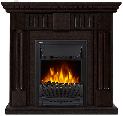 Электрокамин с классическим очагом 2D Electrolux EFP/P-1020LS с порталом Firelight Colonnа Classic венге