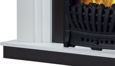Электрокамин с классическим очагом 2D Electrolux EFP/P-1020LS с порталом Firelight Grado Classic белый, черный фото #8
