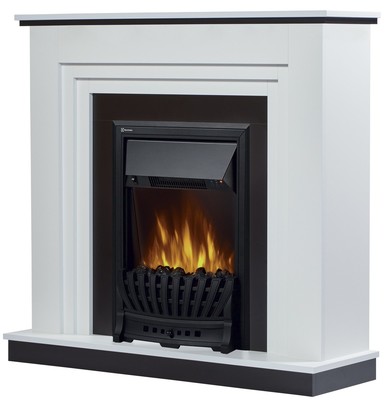 Электрокамин с классическим очагом 2D Electrolux EFP/P-1020LS с порталом Firelight Grado Classic белый, черный фото #5