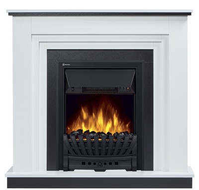 Электрокамин с классическим очагом 2D Electrolux EFP/P-1020LS с порталом Firelight Grado Classic белый, черный