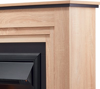Электрокамин с классическим очагом 2D Electrolux EFP/P-1020LS с порталом Firelight Grado Classic дуб санома фото #11
