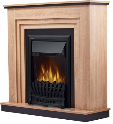 Электрокамин с классическим очагом 2D Electrolux EFP/P-1020LS с порталом Firelight Grado Classic дуб санома фото #8