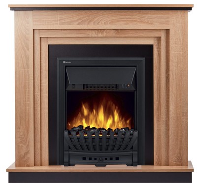 Электрокамин с классическим очагом 2D Electrolux EFP/P-1020LS с порталом Firelight Grado Classic дуб санома