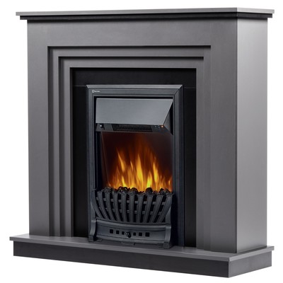 Электрокамин с классическим очагом 2D Electrolux EFP/P-1020LS с порталом Firelight Grado Classic графит, черный фото #5