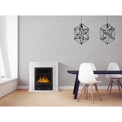 Электрокамин с классическим очагом 2D Electrolux EFP/P-1020LS с порталом Firelight Simple Classic белый мрамор фото #3