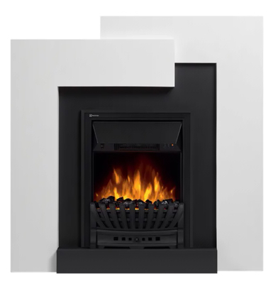 Уцененный электрокамин с классическим очагом 2D Electrolux EFP/P-1020LS с порталом Firelight Tetris Classic белый, серый уцененный