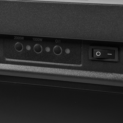 Электрокамин с широким очагом 2D Electrolux EFP/P-2520LS N с порталом Firelight Bianco 25 шпон белёный дуб фото #7