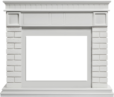 Электрокамин с широким очагом 2D Electrolux EFP/P-2520LS N с порталом Firelight Bricks 25 камень белый, белая эмаль фото #2