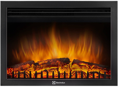 Электрокамин с широким очагом 2D Electrolux EFP/P-2520LS с порталом Firelight Barocco 25 белый фото #3