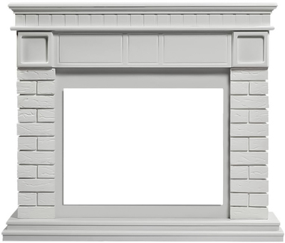 Электрокамин с широким очагом 2D Electrolux EFP/P-2520LS с порталом Firelight Bricks 25 камень белый, белая эмаль фото #2