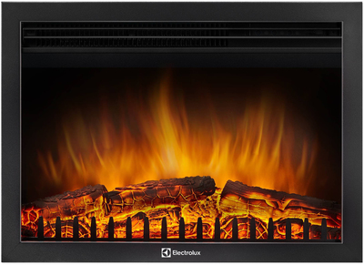 Электрокамин с широким очагом 2D Electrolux EFP/P-2520LS с порталом Firelight Prestigio 25 камень белый, шпон белый дуб фото #3