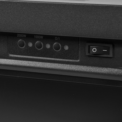 Электрокамин с широким очагом 2D Electrolux EFP/P-2720RLS N с порталом Firelight Prestigio 25 камень белый, шпон белый дуб фото #5