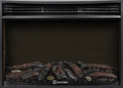 Электрокамин с широким очагом 2D Electrolux EFP/P-2720RLS N с порталом Firelight Prestigio 25 камень белый, шпон белый дуб фото #7