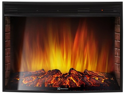 Электрокамин с широким очагом 2D Electrolux EFP/P-2720RLS с порталом Firelight Forte 25S камень белый, темный дуб фото #4