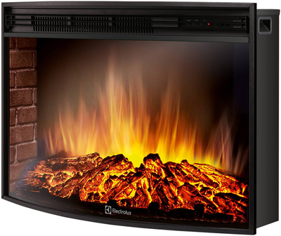 Электрокамин с широким очагом 2D Electrolux EFP/P-2720RLS с порталом Firelight Moderno 25 белый дуб фото #3