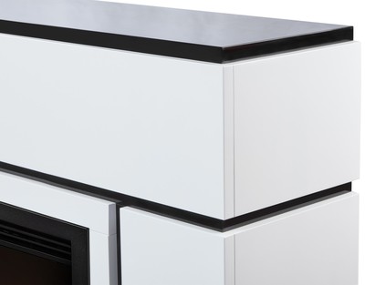 Электрокамин с широким очагом 2D Electrolux EFP/P-3020LS N с порталом Firelight Lacado 30 белый фото #6
