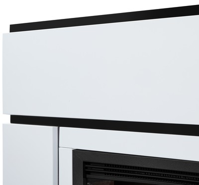 Электрокамин с широким очагом 2D Electrolux EFP/P-3020LS N с порталом Firelight Lacado 30 белый фото #7