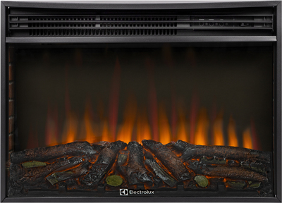 Электрокамин с широким очагом 2D Electrolux EFP/P-3020LS N с порталом Firelight Multimedia 30 черный фото #3