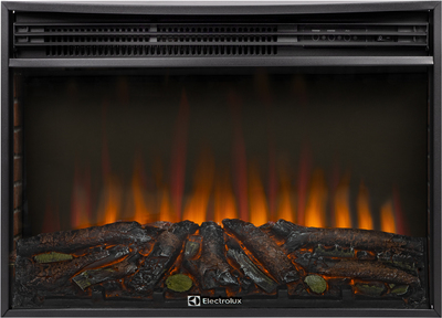 Электрокамин с широким очагом 2D Electrolux EFP/P-3020LS N с порталом Firelight Porto 30 камень белый, шпон беленый дуб фото #3