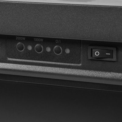 Электрокамин с широким очагом 2D Electrolux EFP/P-3020LS N с порталом Firelight Porto 30 камень черный, шпон венге фото #6