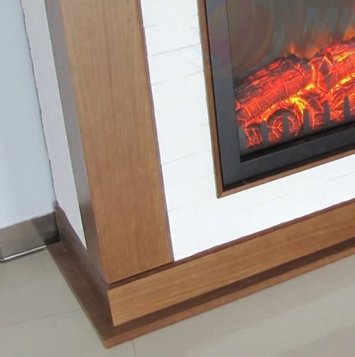 Электрокамин с широким очагом 2D Electrolux EFP/P-3020LS N с порталом Firelight Prestigio 30 камень белый, шпон дуб фото #6