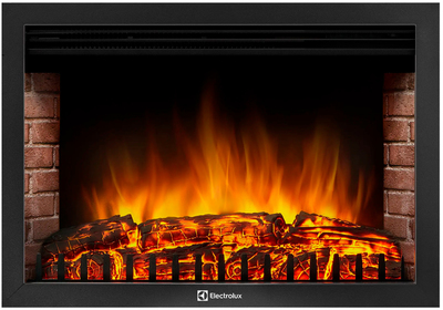 Электрокамин с широким очагом 2D Electrolux EFP/P-3020LS с порталом Firelight Cubo 30 белый фото #3
