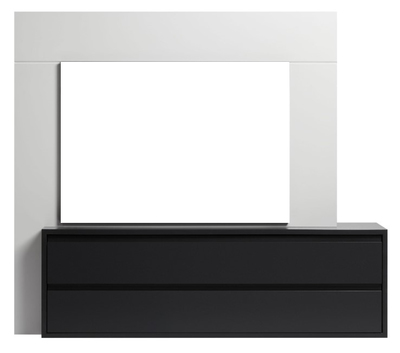 Электрокамин с широким очагом 2D Electrolux EFP/P-3320RLS с порталом Firelight Combi 30 белый, черный фото #2