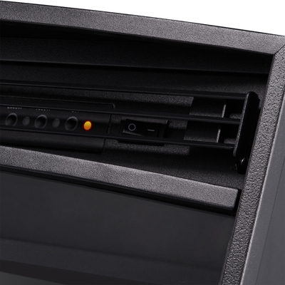 Электрокамин с широким очагом 2D Electrolux EFP/P-3320RLS с порталом Firelight Scala 30 сланец скалистый серый, шпон венге фото #5
