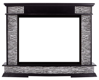 Электрокамин с широким очагом 2D Electrolux EFP/P-3320RLS с порталом Firelight Scala 30 сланец скалистый серый, шпон венге фото #2