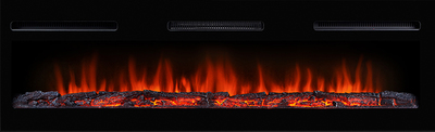 Линейный электрокамин Electrolux Infinity EFP/P-1600ULS с порталом Firelight Moderno Long, белый фото #3
