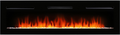 Линейный электрокамин Electrolux Infinity EFP/P-1600ULS с порталом Firelight Moderno Long, белый фото #6