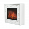 Электрокамин с широким очагом 2D Electrolux EFP/P-3320RLS с порталом Firelight Loft 30 камень белый, белая эмаль фото #3