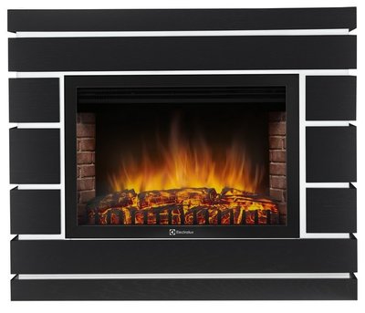 Электрокамин с широким очагом 2D Electrolux EFP/P-2720RLS с порталом Firelight Moderno 25 черный дуб