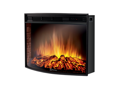 Электрокамин с широким очагом 2D Electrolux EFP/P-2720RLS с порталом Firelight Porto 25 сланец белый/белёный дуб фото #2