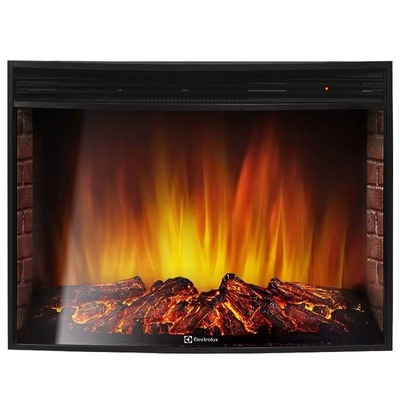 Электрокамин с широким очагом 2D Electrolux EFP/P-2720RLS с порталом Firelight Tetris 25 белый, серый фото #2