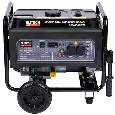 Бензиновый генератор Elitech GES 4000RW фото #5
