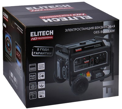 Бензиновый генератор Elitech GES 8000EAW фото #8
