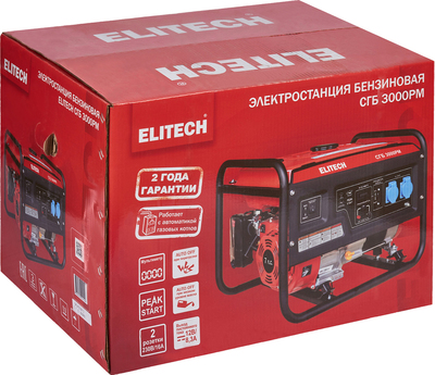 Бензиновый генератор Elitech СГБ 3000РМ фото #10