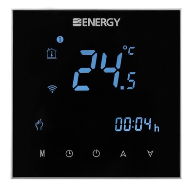 Терморегулятор для теплого пола Energy BHT-2000GBLW черный