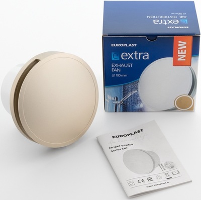 Вытяжка для ванной диаметр 100 мм Europlast EAT100G (золотой) фото #5
